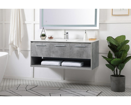 Elegant Bathroom Vanity - Concrete Gray (VF43048CG)