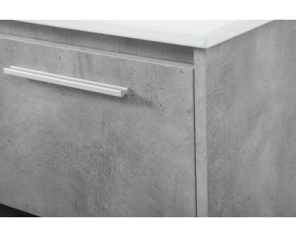 Elegant Bathroom Vanity - Concrete Gray (VF43048CG)