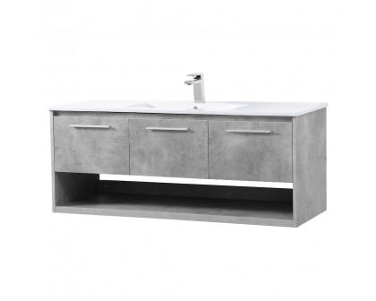 Elegant Bathroom Vanity - Concrete Gray (VF43048CG)