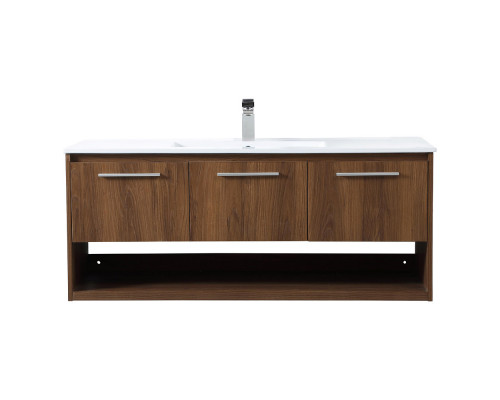 Elegant Bathroom Vanity - Walnut Brown (VF43048WB)