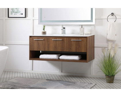 Elegant Bathroom Vanity - Walnut Brown (VF43048WB)