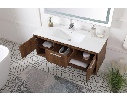 Elegant Bathroom Vanity - Walnut Brown (VF43048WB)