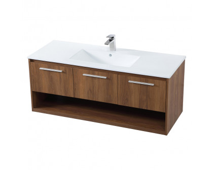 Elegant Bathroom Vanity - Walnut Brown (VF43048WB)