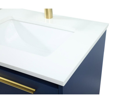 Elegant Bathroom Vanity - Blue (VF43524MBL)