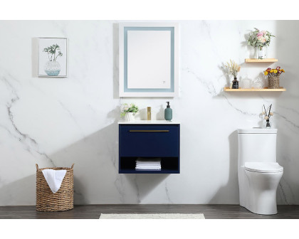 Elegant Bathroom Vanity - Blue (VF43524MBL)