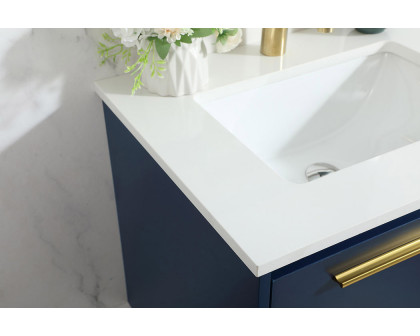 Elegant Bathroom Vanity - Blue (VF43524MBL)