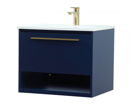 Elegant Bathroom Vanity - Blue (VF43524MBL)