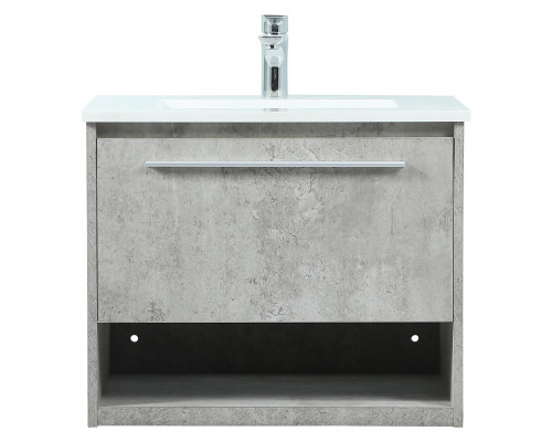 Elegant Bathroom Vanity - Concrete Gray (VF43524MCG)