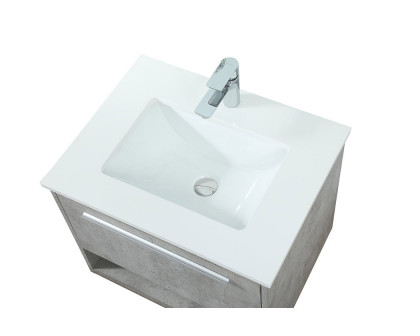 Elegant Bathroom Vanity - Concrete Gray (VF43524MCG)