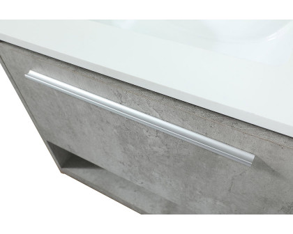 Elegant Bathroom Vanity - Concrete Gray (VF43524MCG)