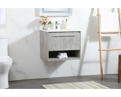 Elegant Bathroom Vanity - Concrete Gray (VF43524MCG)