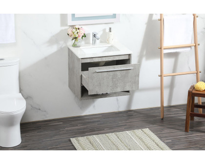 Elegant Bathroom Vanity - Concrete Gray (VF43524MCG)