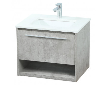 Elegant Bathroom Vanity - Concrete Gray (VF43524MCG)