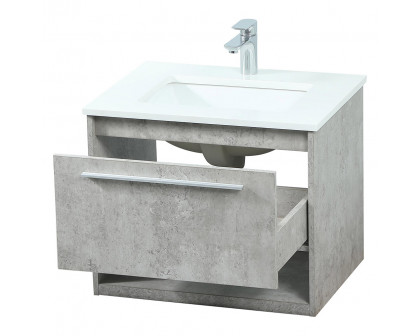 Elegant Bathroom Vanity - Concrete Gray (VF43524MCG)