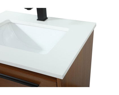 Elegant Bathroom Vanity - Teak (VF43524MTK)