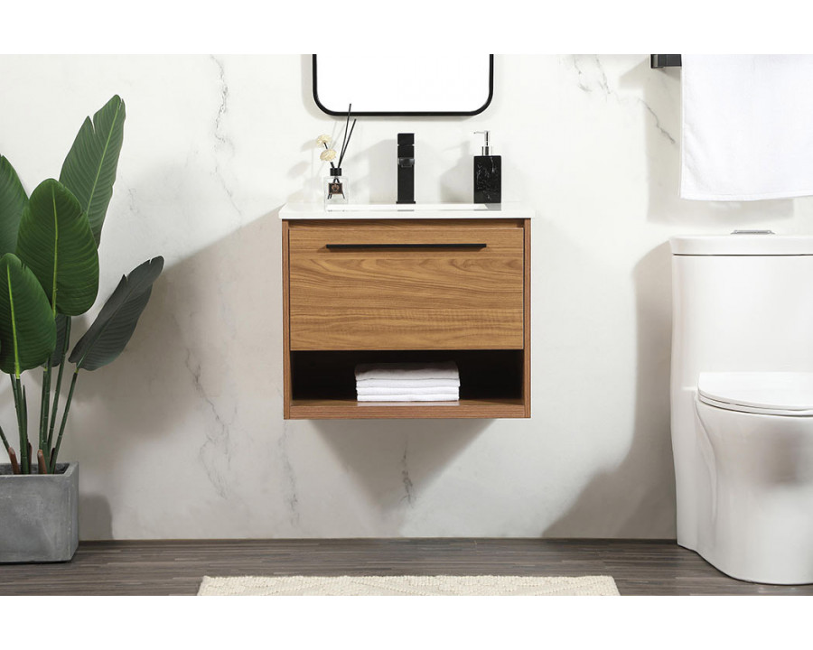 Elegant Bathroom Vanity - Walnut Brown (VF43524WB)