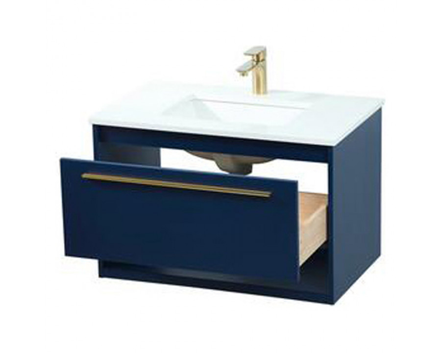 Elegant Bathroom Vanity - Blue (VF43530MBL)