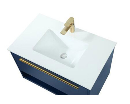 Elegant Bathroom Vanity - Blue (VF43530MBL)