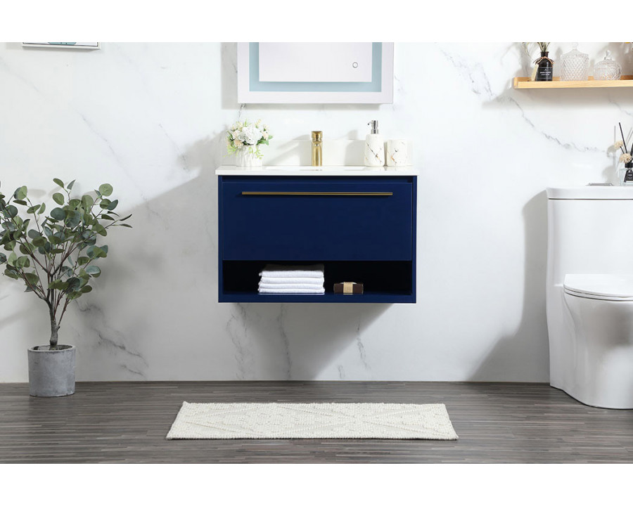 Elegant Bathroom Vanity - Blue (VF43530MBL-BS)