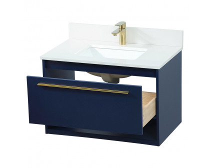 Elegant Bathroom Vanity - Blue (VF43530MBL-BS)