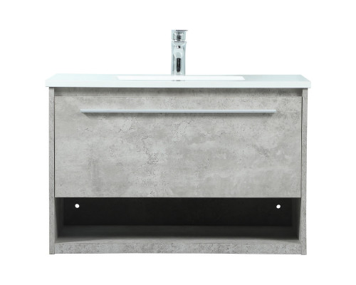 Elegant Bathroom Vanity - Concrete Gray (VF43530MCG)