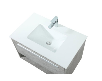 Elegant Bathroom Vanity - Concrete Gray (VF43530MCG)