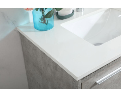 Elegant Bathroom Vanity - Concrete Gray (VF43530MCG)