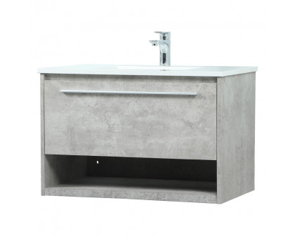 Elegant Bathroom Vanity - Concrete Gray (VF43530MCG)