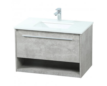 Elegant Bathroom Vanity - Concrete Gray (VF43530MCG)