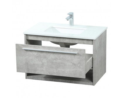 Elegant Bathroom Vanity - Concrete Gray (VF43530MCG)