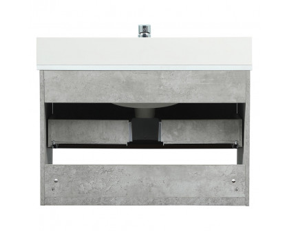 Elegant Bathroom Vanity - Concrete Gray (VF43530MCG-BS)