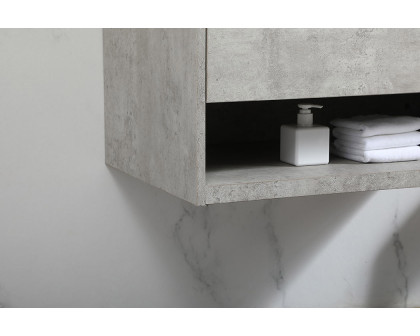 Elegant Bathroom Vanity - Concrete Gray (VF43530MCG-BS)