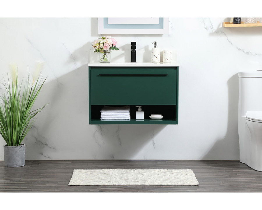 Elegant Bathroom Vanity - Green (VF43530MGN-BS)