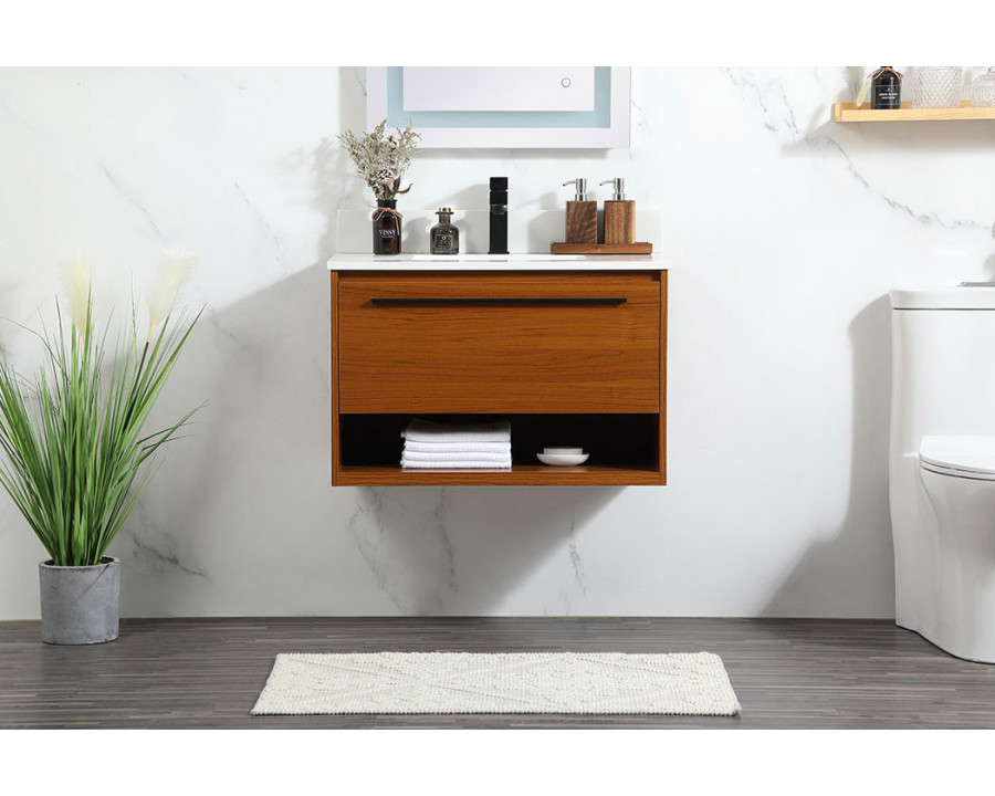 Elegant Bathroom Vanity - Teak (VF43530MTK-BS)