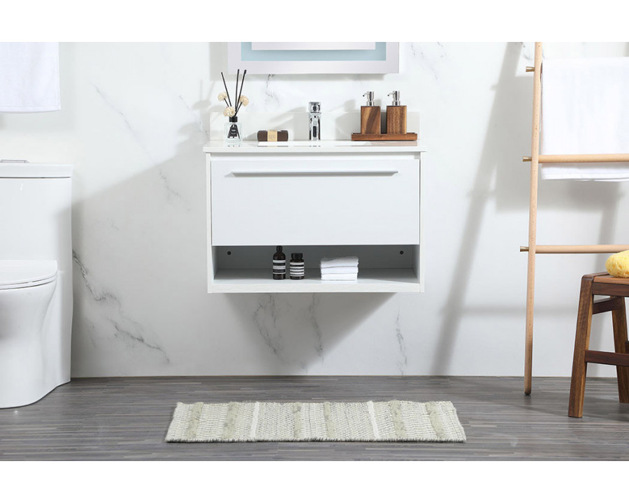 Elegant Bathroom Vanity - White (VF43530MWH-BS)