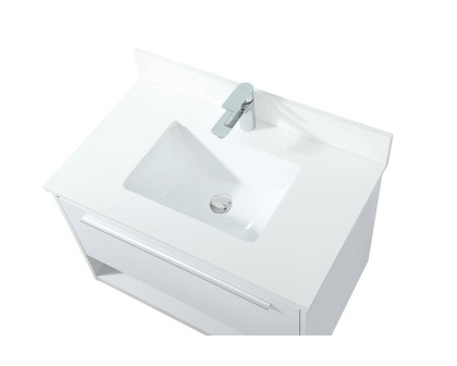 Elegant Bathroom Vanity - White (VF43530MWH-BS)