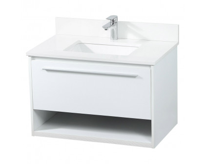 Elegant Bathroom Vanity - White (VF43530MWH-BS)