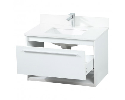 Elegant Bathroom Vanity - White (VF43530MWH-BS)