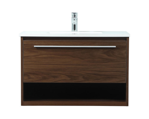 Elegant Bathroom Vanity - Walnut (VF43530MWT)