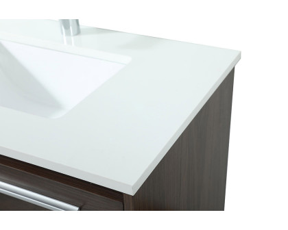 Elegant Bathroom Vanity - Walnut (VF43530MWT)