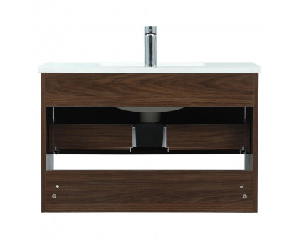 Elegant Bathroom Vanity - Walnut (VF43530MWT)