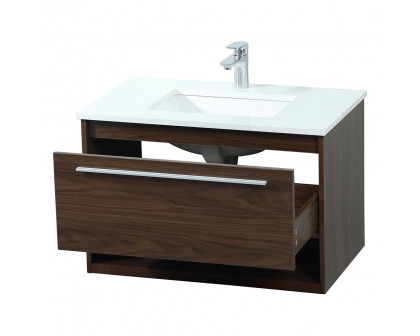 Elegant Bathroom Vanity - Walnut (VF43530MWT)