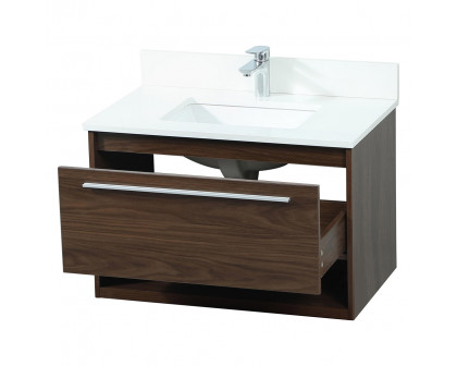 Elegant Bathroom Vanity - Walnut (VF43530MWT-BS)