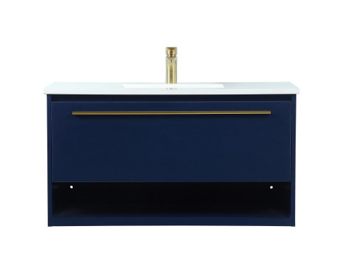 Elegant Bathroom Vanity - Blue (VF43536MBL)