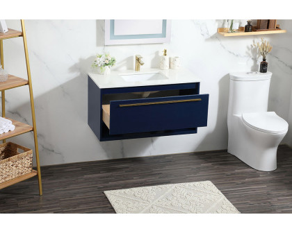 Elegant Bathroom Vanity - Blue (VF43536MBL)