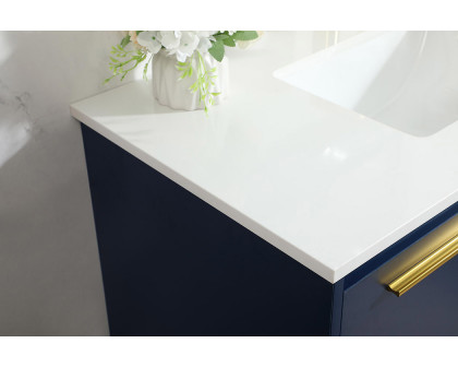 Elegant Bathroom Vanity - Blue (VF43536MBL)