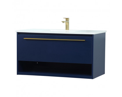 Elegant Bathroom Vanity - Blue (VF43536MBL)