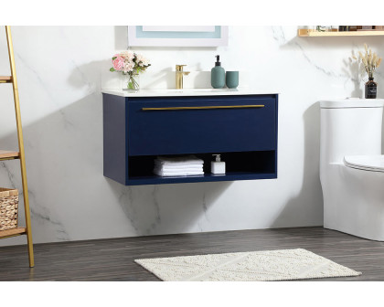 Elegant Bathroom Vanity - Blue (VF43536MBL-BS)