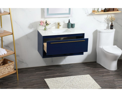 Elegant Bathroom Vanity - Blue (VF43536MBL-BS)