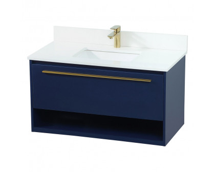 Elegant Bathroom Vanity - Blue (VF43536MBL-BS)